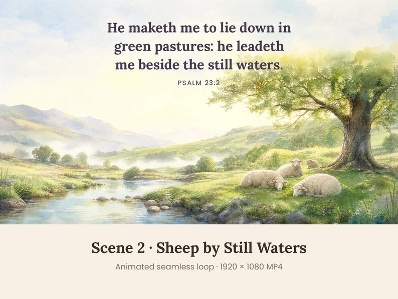 Bible Verse Animated Desktop Wallpapers, 5 KJV Loops, Lighthouse ...