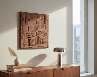 Handwoven Textured Fiber Art – Modern Geometric Wall Decor