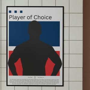 Your Chosen Player Custom Digital Prints Poster - ANY SPORT
