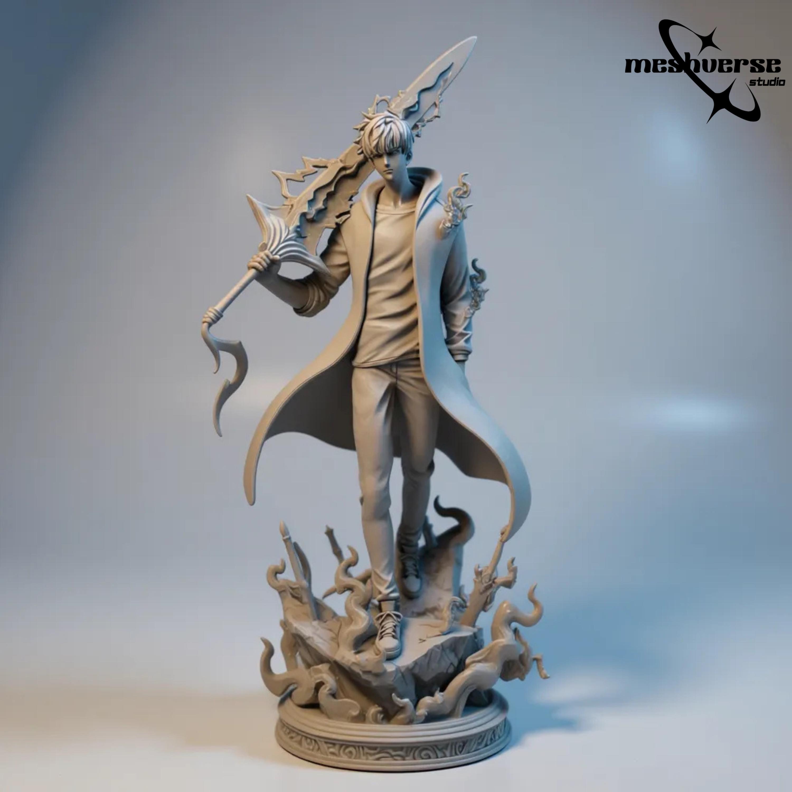 アニメ風レジンランプ ソン・ジンウ（ソロレベリング） アニメ風レジンランプ ソン・ジンウ（ソロレベリング）