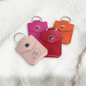 Custom Ring Holder, Wedding Ring Travel Case, Leather Ring Case, Ring Pouch, Ring Pouch, Gym Ring Holder, Earring Keychain Holder