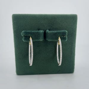 Lab Grown Diamond Hoop Earrings