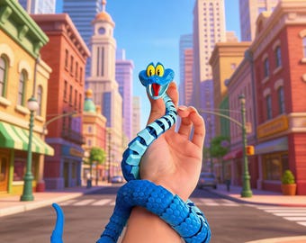 Snake Figure – 3D Printed Poseable Collectible