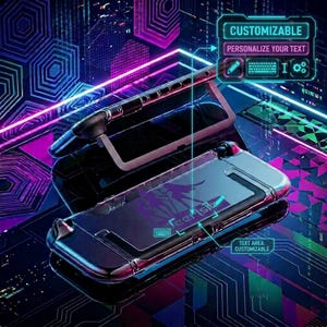 Personalized Kpop Style Case for Switch 2, Custom Name Text Console Cover, Cute Idol Silhouette Design, Protective Shell Gift for Gamer