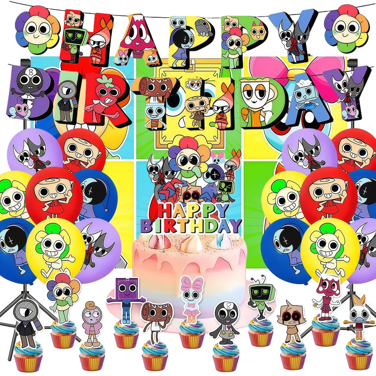 Dandy’s World Birthday Party Decoration Set: Cartoon Theme - Etsy