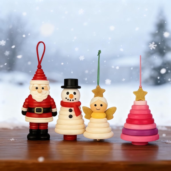 DIY Button Christmas Ornament Kit | Holiday Craft Activity
