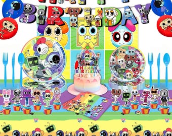 Dandy’s World Birthday Party Decoration Set: Cartoon Theme