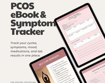PCOS eBook & Symptom Tracker | Doctor-Created PCOS Planner, Diet Guide Printable
