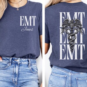 Personalized EMT Shirt, Custom EMT Shirt, Paramedic T-Shirt, EMT Nurse Gift, Emergency Medical Technician Shirt, Emt Graduation