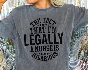 ICU Nurse Shirt, legal ein Krankenschwester-T-Shirt, lustiges Registered Nurse Geschenk