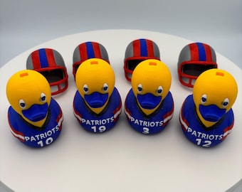 Patriots Duck Magnet High Quality 3D Print - May - Gonzalez - Douglas - Brady or Custom Name