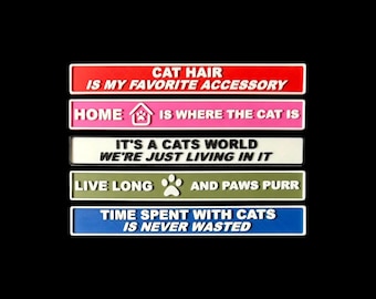 Funny Cat Magnetic Sayings: Refrigerator & Office Decor, Cat Lover Gift