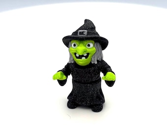 Ugly Halloween Witch Mini 3D Printed Nicknack Desk Pet