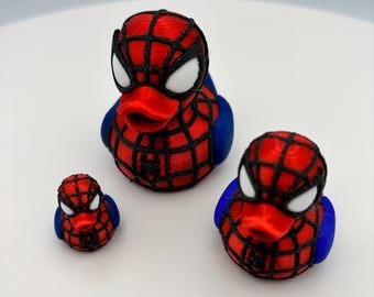 Spider-Man Duck Magnet: 3D Printed Superhero Gift