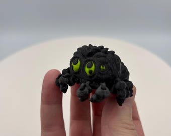 3D Printed Jumping Spider Desk Pet: Spooky Halloween Decor
