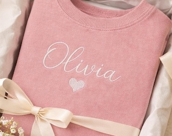 Personalized Embroidered Organic Cotton Baby Romper, Custom Name Outfit