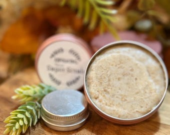 Bare Glow Exfoliating Tallow Scrub | Natural Facial Polish | Gentle Handmade Face Exfoliant