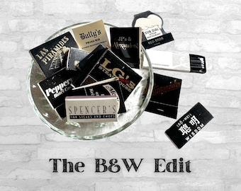 Vintage Matchbooks & Matchboxes Lot – 15 Assorted Colors, Mostly Unstruck (The BW Edit)