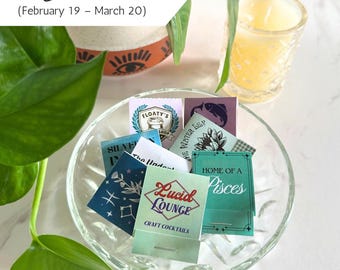 Pisces Matchbook Set of 10 – Handmade Custom Astrology Matches (Zodiac Edit)