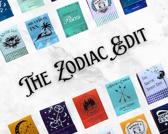 Zodiac Matchbook Set of 10 – Handmade Custom Astrology Gift for Birthdays & Home Decor