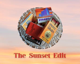 Vintage Matchbooks & Matchboxes Lot – 15 Assorted Colors, Mostly Unstruck (The Sunset Edit)