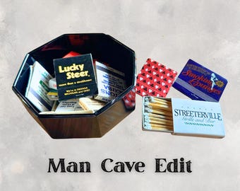 Vintage Matchbooks – Lot of 15 Steakhouses, Auto, Casinos, Cigars, Construction Ads (The Man Cave Edit)