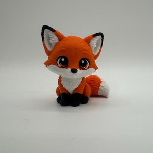 Chibi Vos - Schattig dierenbeeldje - Decoratie voor kantoor/slaapkamer - Cadeau