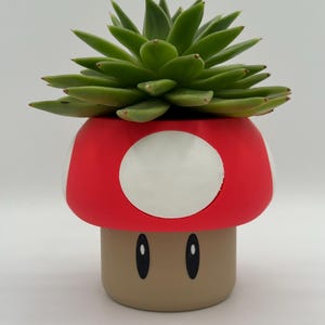 Bloempotten in de vorm van paddenstoelen - Decoratie voor thuis en op kantoor - Originele, aanpasbare plantenpot - Super Mario-stijl