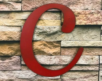 metal letter c etsy