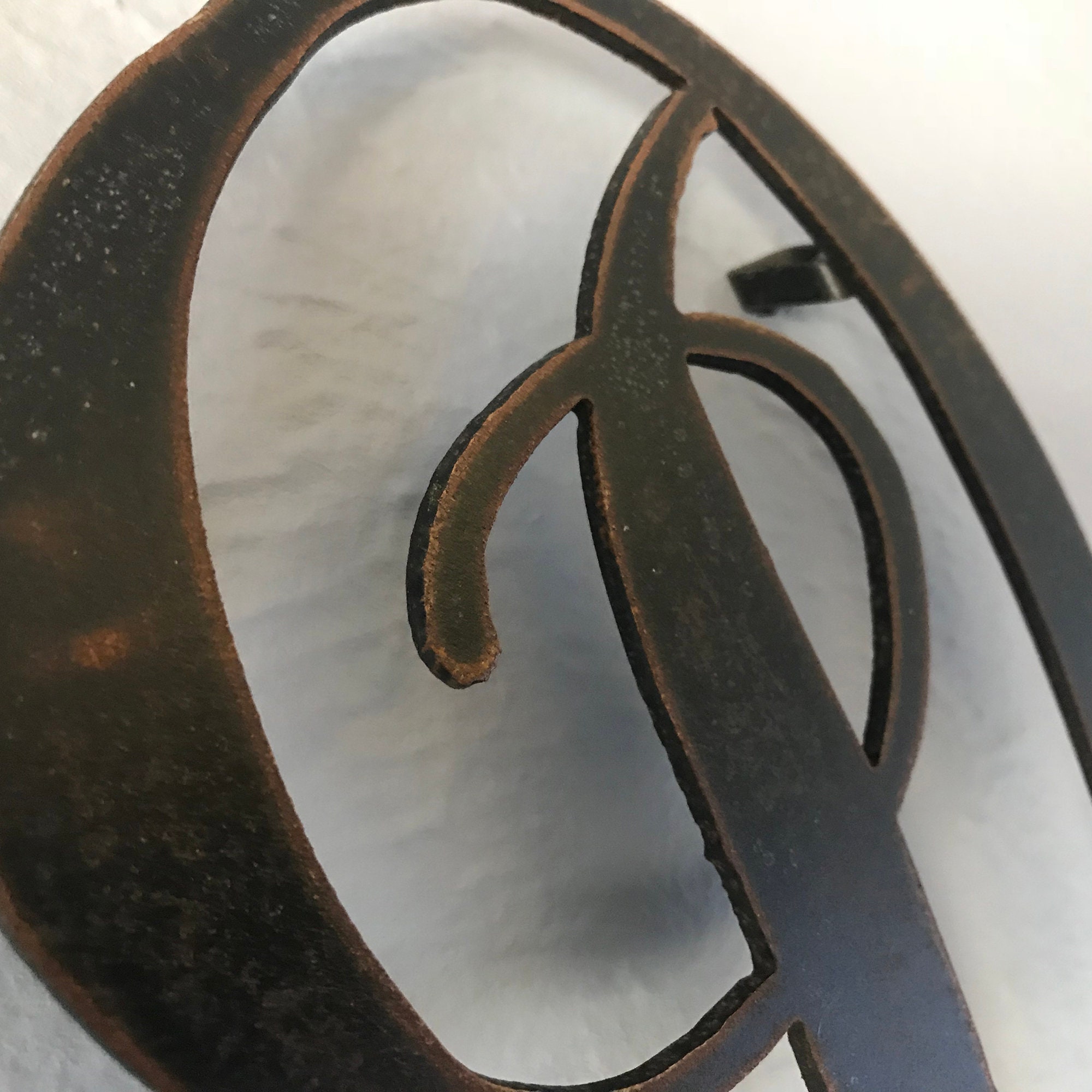 Letter D metal Wall Art Home Decor Choose 8 12 Etsy