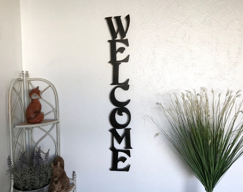metal wall art 45 Tall indoor outdoor sign Etsy
