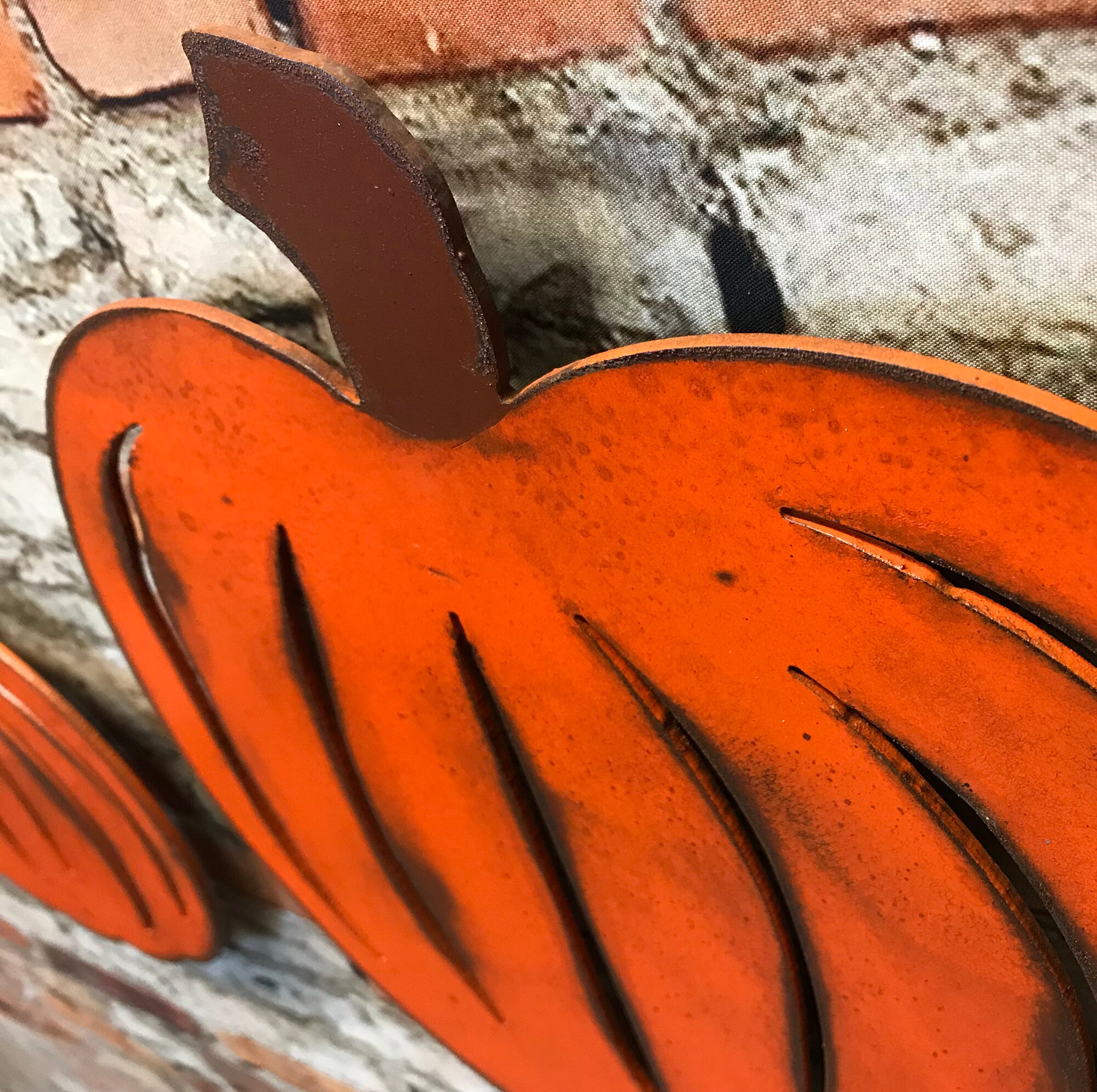 Pumpkin Metal Wall Art Home Decor Handmade in the USA | Etsy