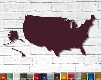 Metal United States Map Etsy - Il 340x270.2198029216 Esz9