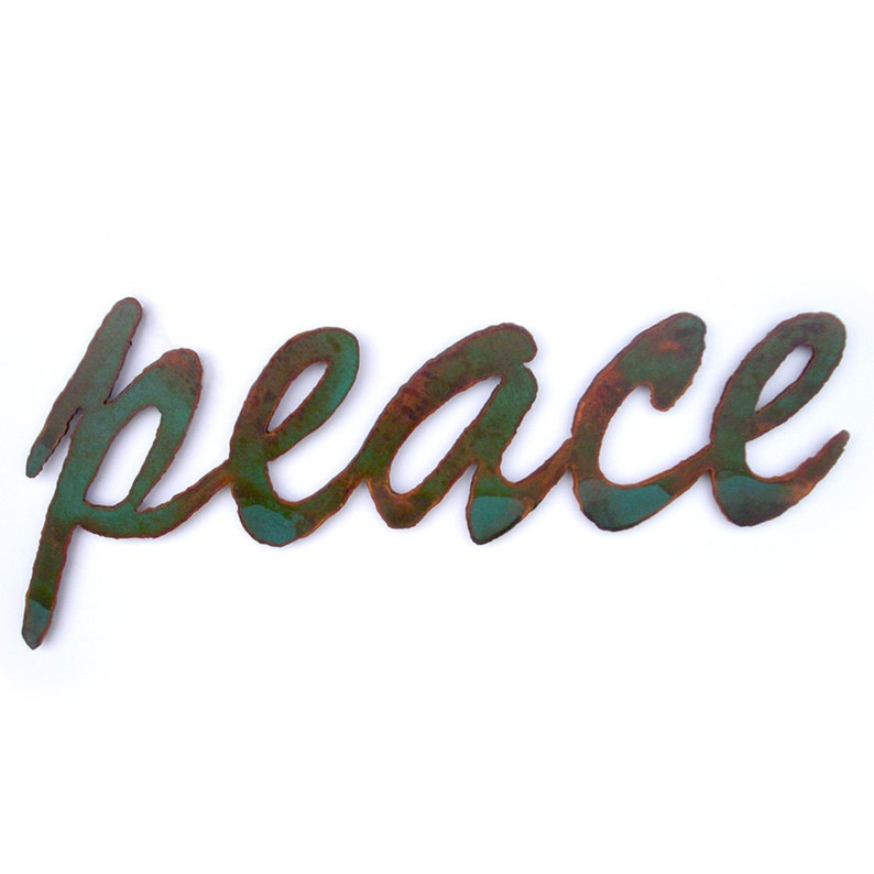 Peace sign wall art metal 22 1/2 wide choose your Etsy