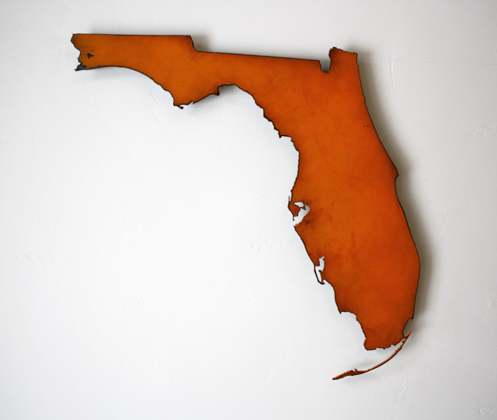 Florida map 20 tall metal wall art FL wall decor Etsy