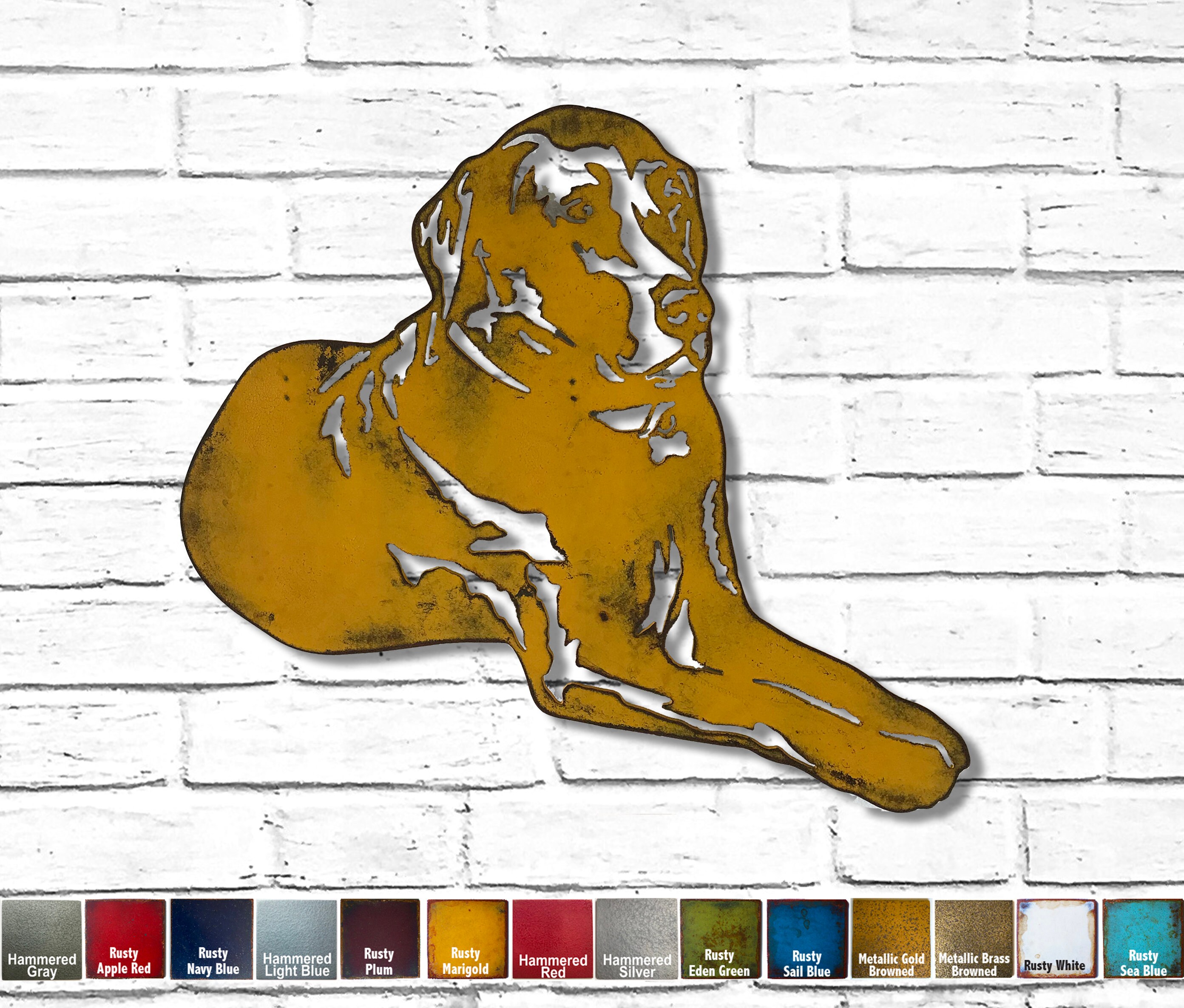 Labrador Retriever Metal Wall Art Handmade Choose Etsy