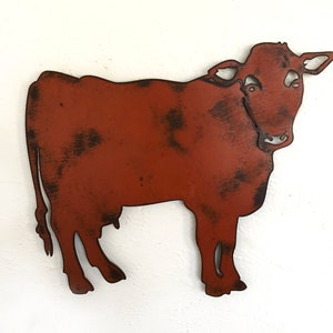 Holstein Cow Metal Wall Art – 14 Gauge Steel, Choose Size & Patina