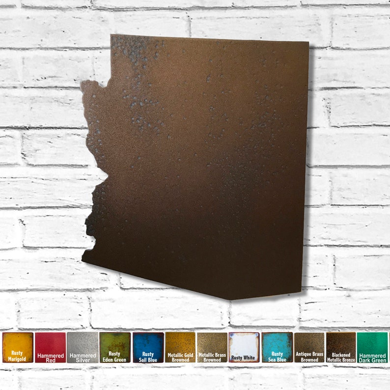 Arizona Metal Wall Art Clock Home Decor Handmade Choose Etsy