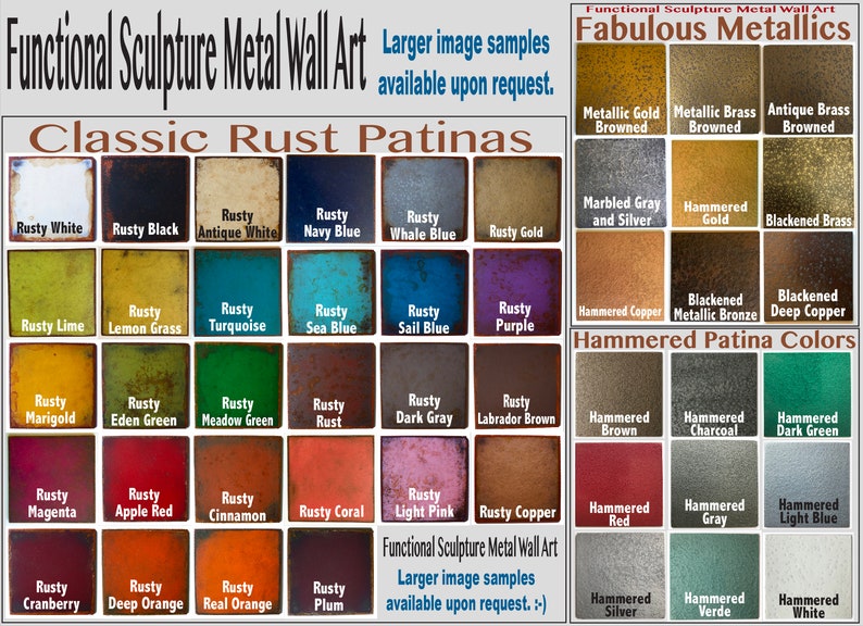 Sun and Waves Metal Wall Art Home Decor Choose 17, 23, 30, 36, or 40 wide, Choose your Patina Color Homemade image 2