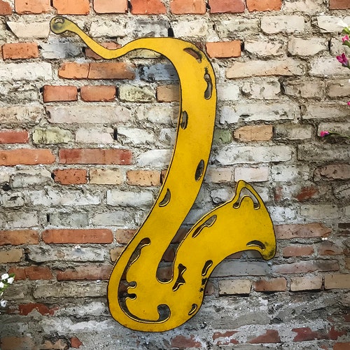 Saxophone Metal Wall Art Handmade Home Decor Choose Etsy