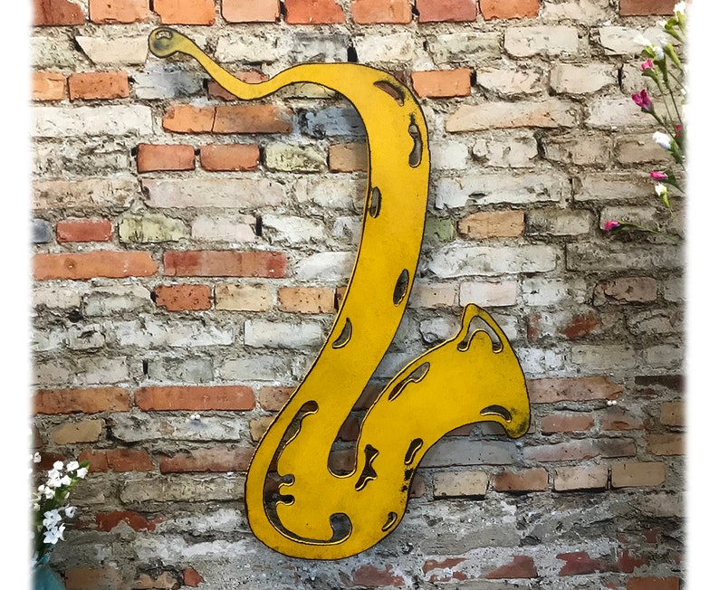 Saxophone Metal Wall Art Handmade Home Decor Choose Etsy