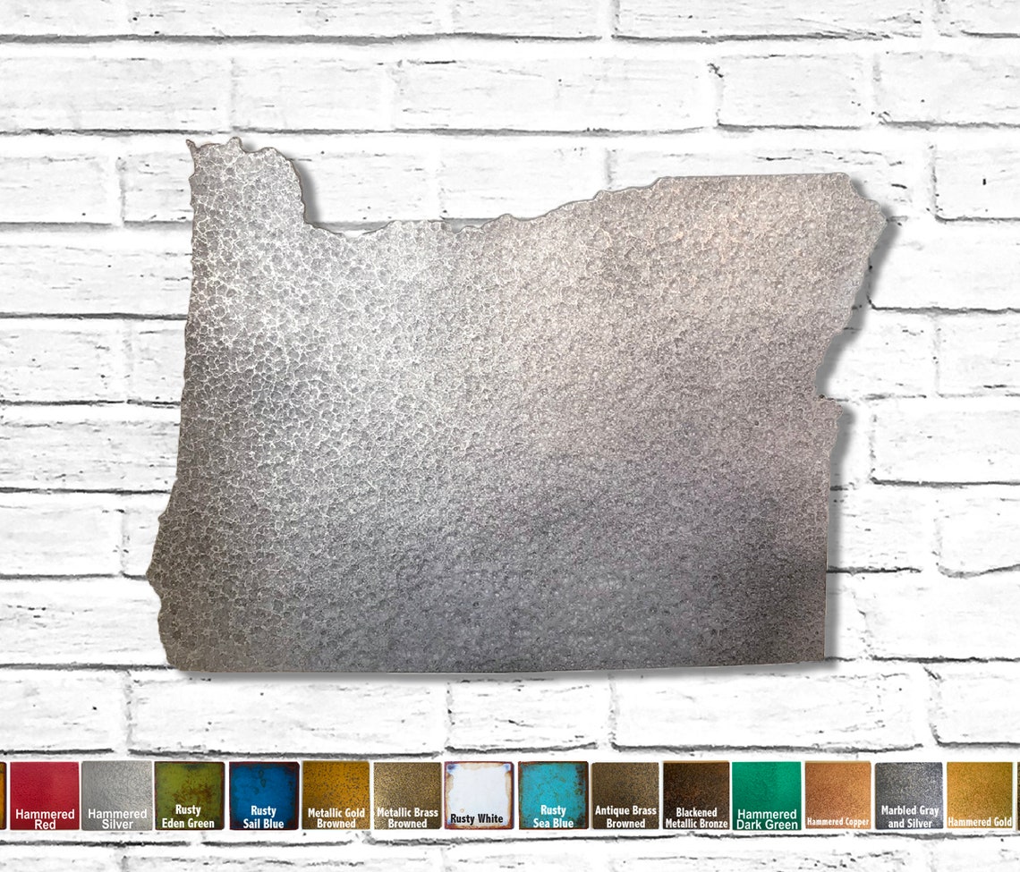 Oregon Metal Wall Art Home Decor Handmade Choose Etsy