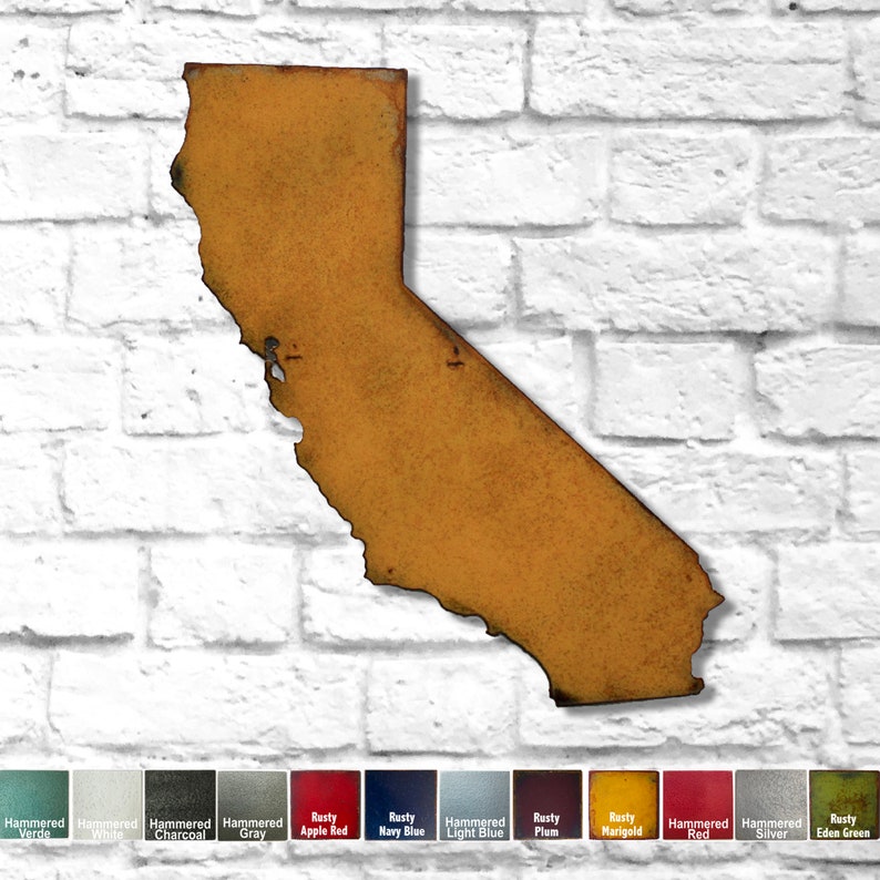 Florida map 20 tall metal wall art FL wall decor Etsy