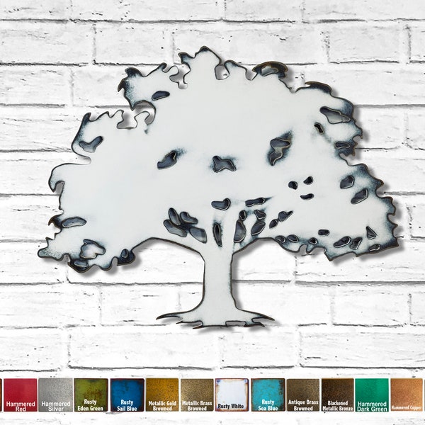 Tree - Metal Wall Art Home Decor - Choose 15", 20" or 30" wide - Choose a Patina Color - Living Room Home Office Bedroom