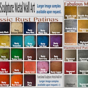 New York Metal Wall Art Handmade Choose 11, 17 or 23 wide Choose your patina color and Choose any USA State image 2