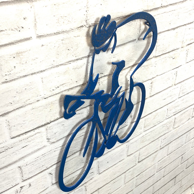 Road Bicycle Metal Wall Art Home Decor Handmade Choose Etsy
