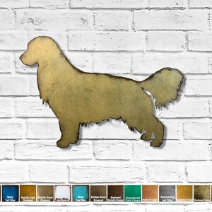 Dachshund Metal Wall Art home decor Handmade Choose 11, 17 or 23 Choose your Patina Color, OR Choose from 20 different Dog Breeds Retriever (standing)