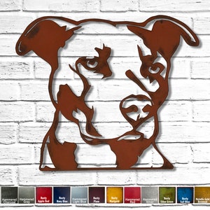 Dachshund Metal Wall Art home decor Handmade Choose 11, 17 or 23 Choose your Patina Color, OR Choose from 20 different Dog Breeds Pit Bull