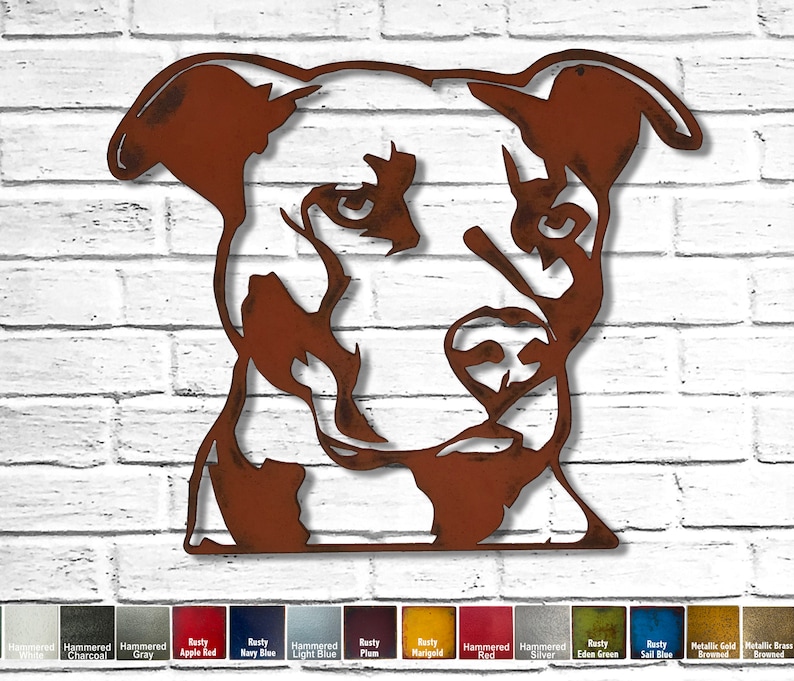 Dachshund Metal Wall Art home decor Handmade Choose 11, 17 or 23 Choose your Patina Color, OR Choose from 20 different Dog Breeds Pit Bull