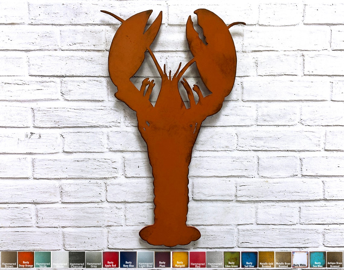 Lobster Metal Wall Art Home Decor Handmade Choose your Etsy